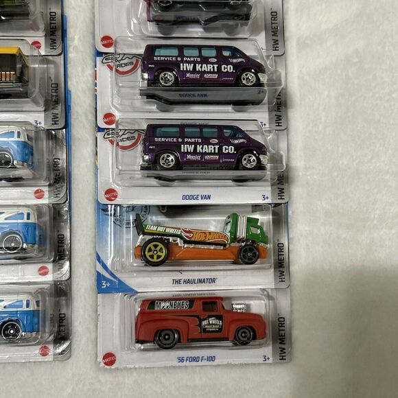Hot Wheels Bundle HW Metro School Bus Transit Van Mooneyes Haulinator LOT N - Picture 6 of 7